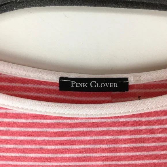 Pink Clover Stitch Fix Striped Top Buttons Down Back S - Picture 5 of 8